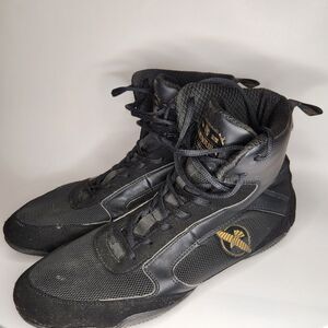 HAYABUSA Pro Boxing Shoes Mens 12 Women 13.5 Black